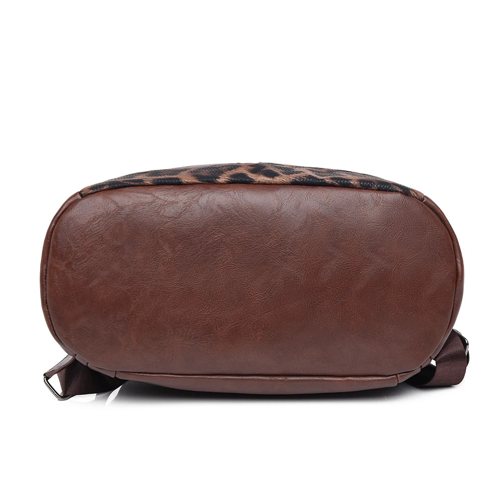 Leopard Backpack Purse