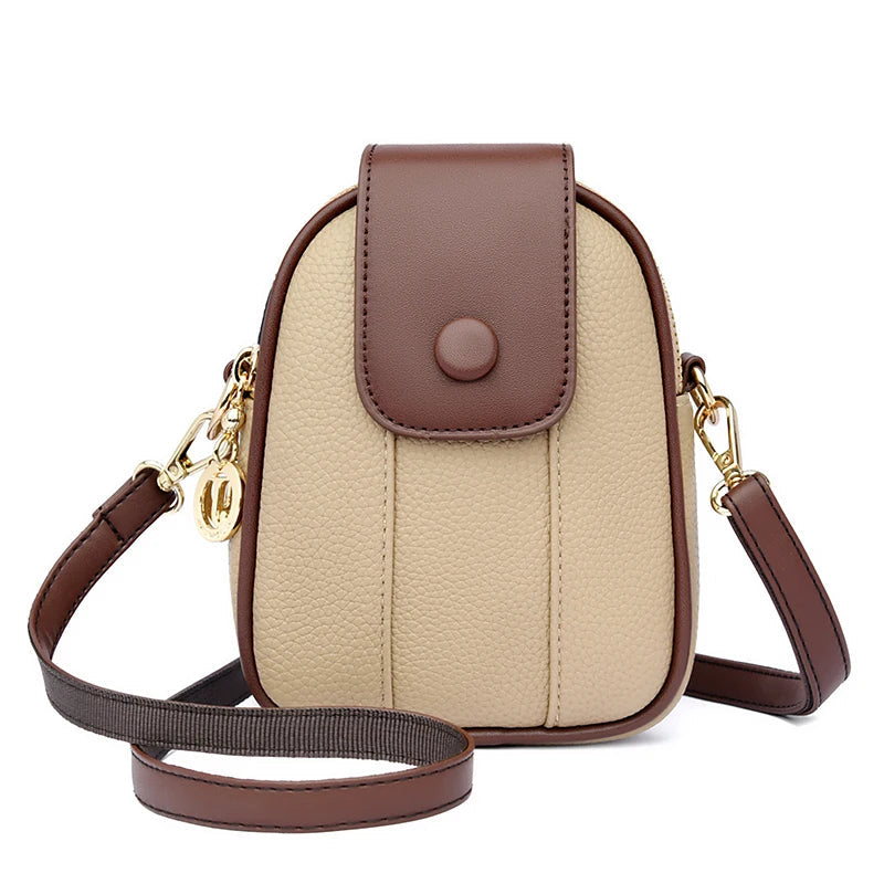 Leather Phone Crossbody Bag The Store Bags Khaki 