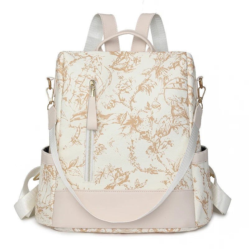 Anti Theft Backpack Women Leather The Store Bags White 