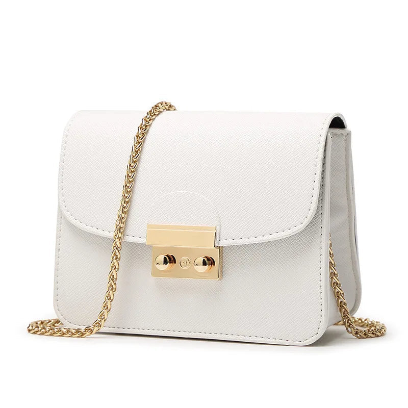 Purse With Gold Chain Strap The Store Bags A White 18x8x14cm 