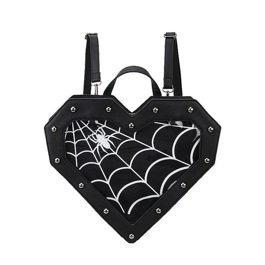 Spiderweb Heart Purse The Store Bags Black 