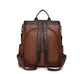 3 Way Leather Backpack Purse Anti Theft