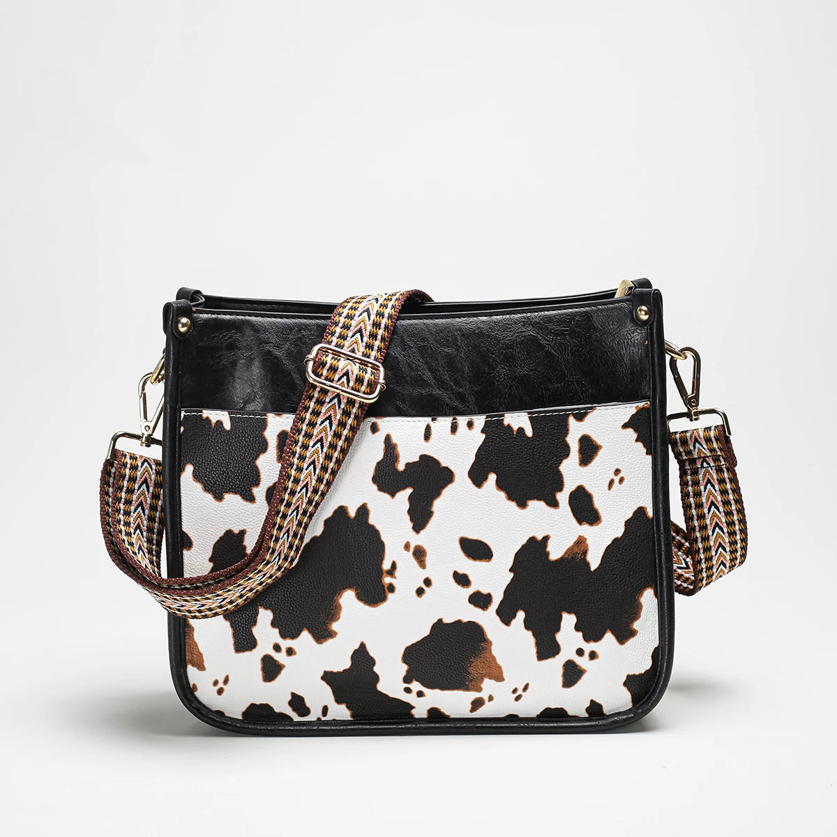 Cow Print Tote Bag The Store Bags Black 