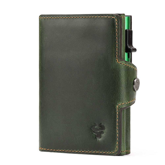 Tactical Leather Wallet For Men The Store Bags green 