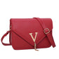 Square Leather Purse The Store Bags red 