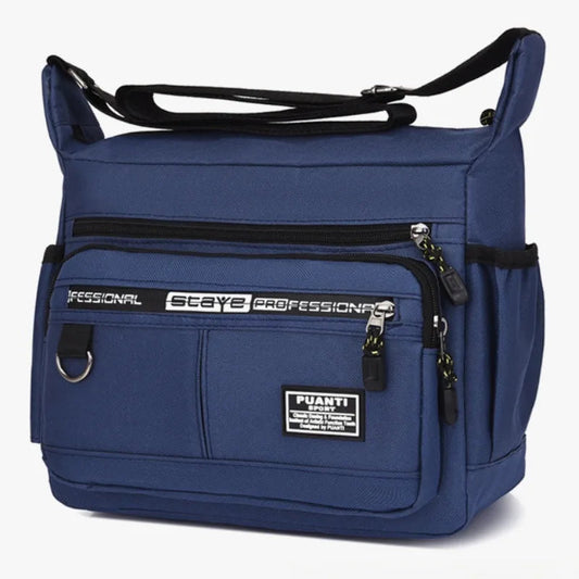 Men's Messenger Bag With Water Bottle Holder The Store Bags Blue 