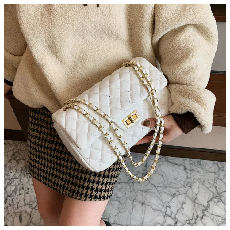 Quilted Flap Chain Shoulder Bag The Store Bags 