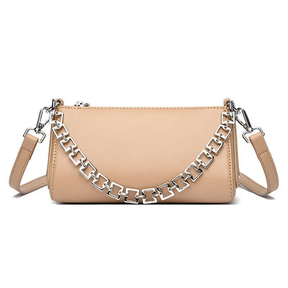 Purse With Chain And Leather Strap The Store Bags Apricot 