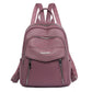 Double Zipper Backpack The Store Bags Purple 13 inches 