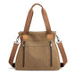 Large Zip Top Canvas Tote Bag The Store Bags Brown 