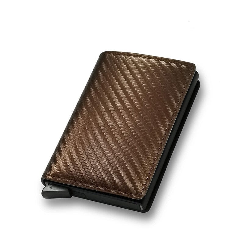 Slim Tactical Wallet The Store Bags Carbon Fiber Bronze 