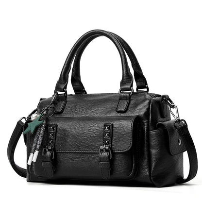 Black Crossbody Bag With Silver Hardware The Store Bags Black 