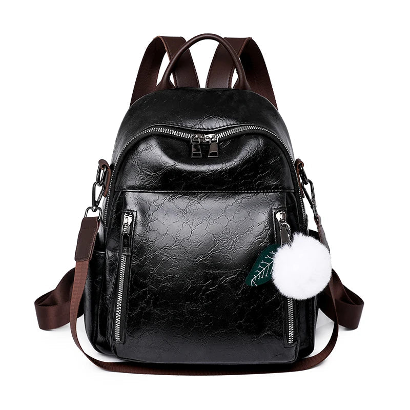 Small Leather Convertible Backpack The Store Bags Black 