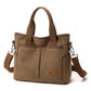 Large Zip Top Canvas Tote Bag