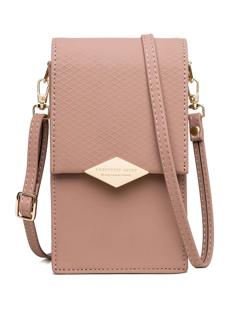 Leather Phone Wallet Crossbody