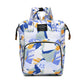 Floral Print Backpack Diaper Bag