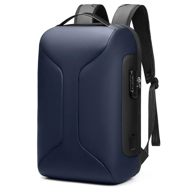 Laptop Backpack With Lock Code The Store Bags Blue 