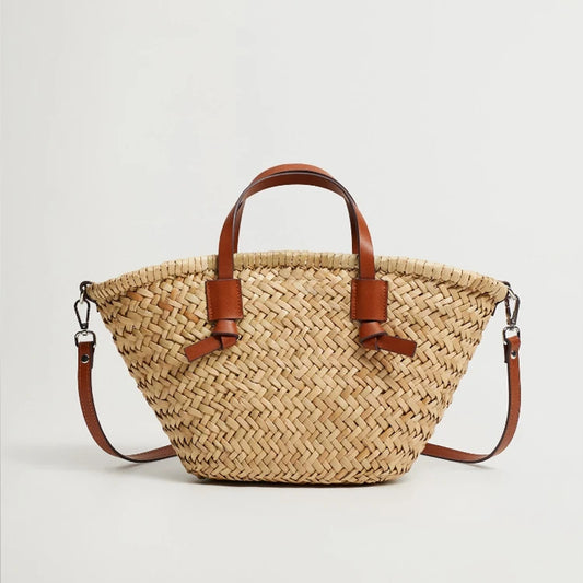 Mini Straw Crossbody Bag