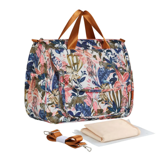 Floral Print Diaper Bag