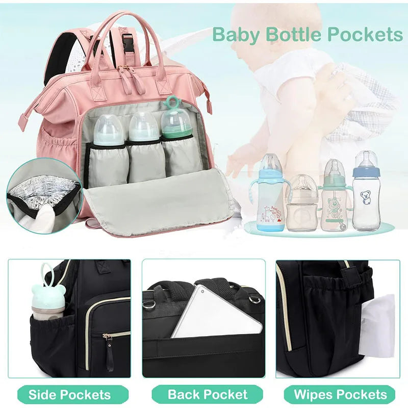 Convertible Messenger Backpack Diaper Bag