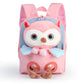 Plush Owl Backpack The Store Bags pink 