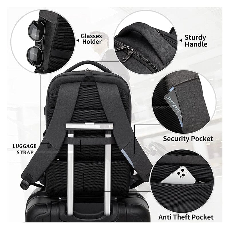Business Laptop Backpack With USB 17-inch The Store Bags 