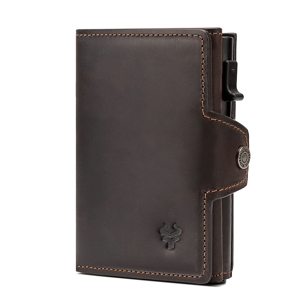 Tactical Leather Wallet For Men The Store Bags coffee 