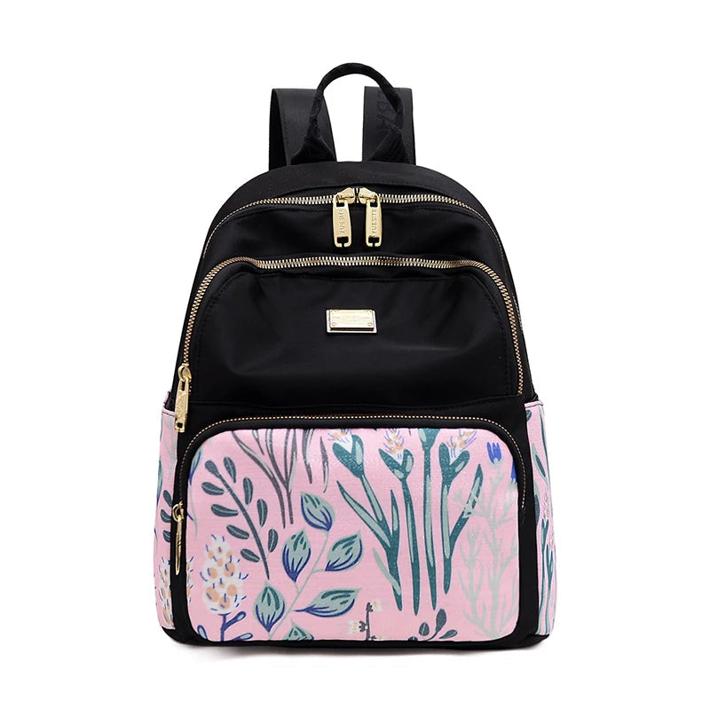 Floral Backpack Purse Concealed Carry The Store Bags Pink flower 