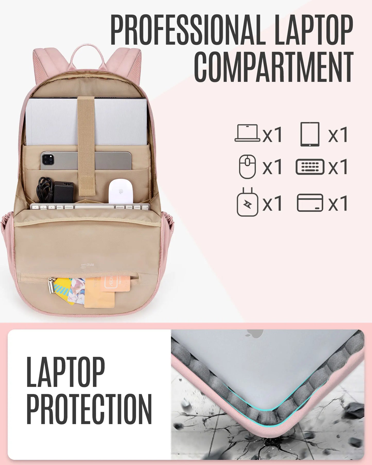 17 Laptop Backpack Women's