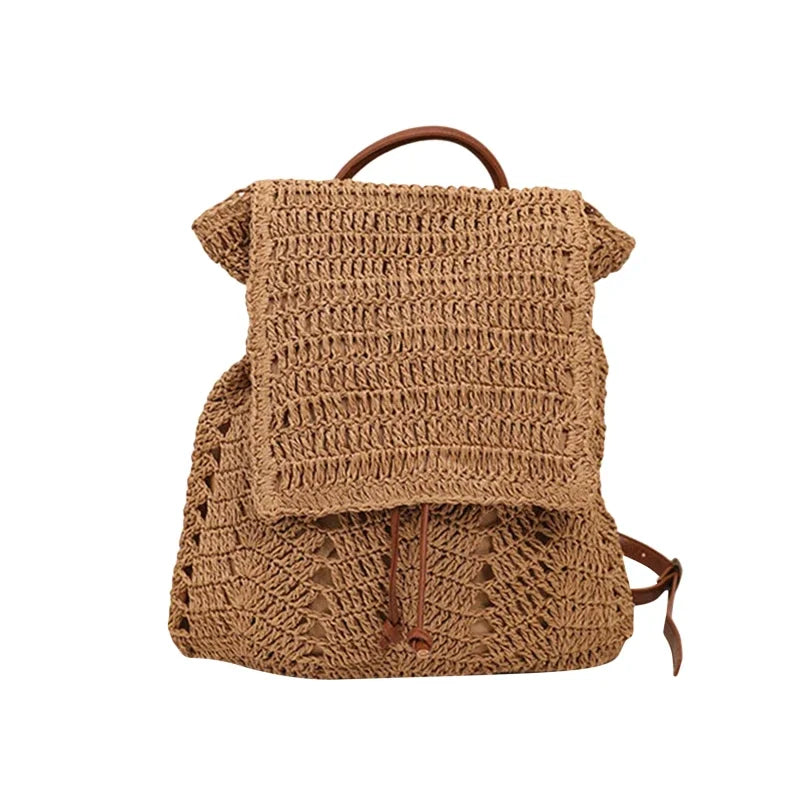 Straw Beach Backpack The Store Bags Coffee 