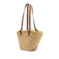 Straw Basket Bag With Drawstring