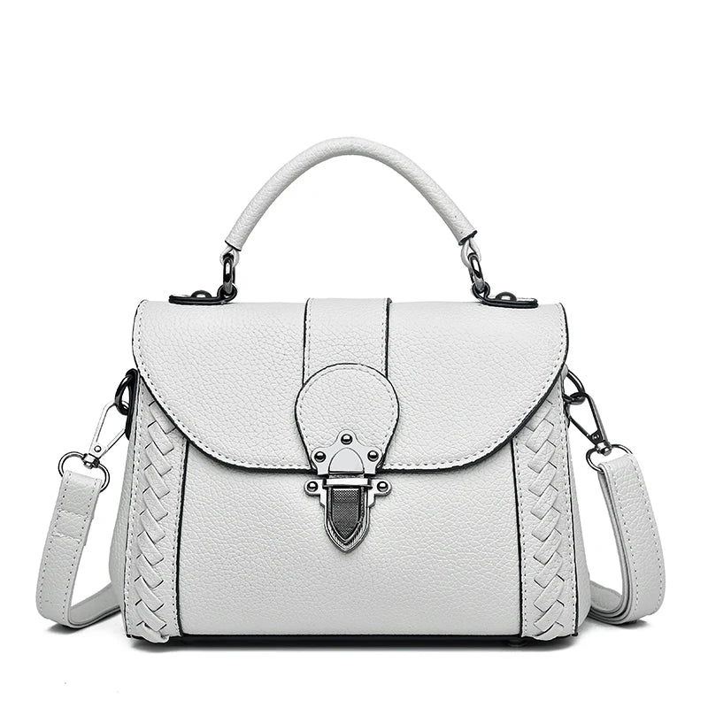 White Leather Crossbody Purse The Store Bags Gray CHINA 