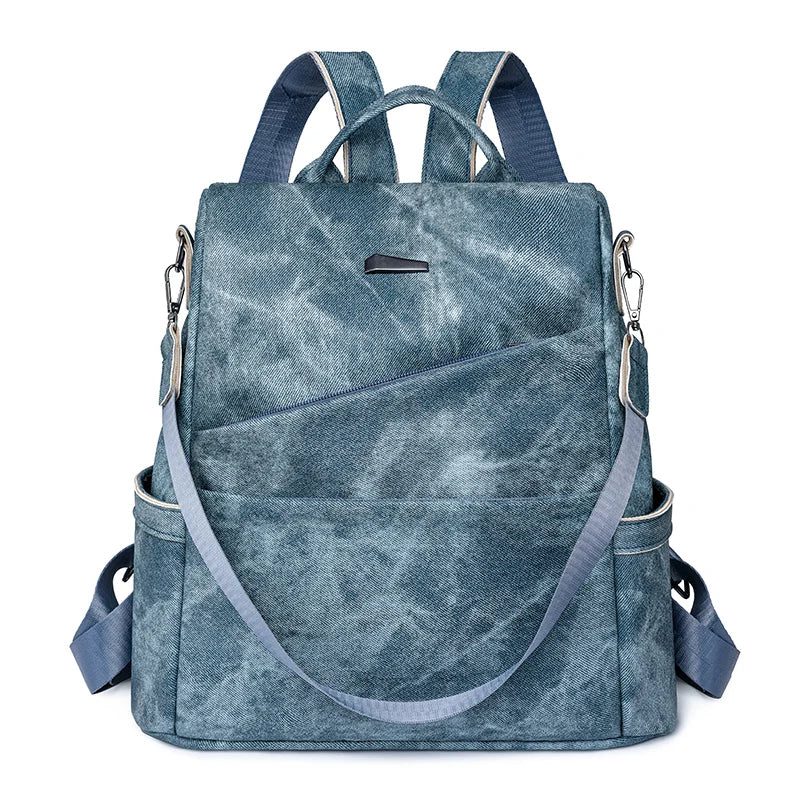 Hidden Zipper Backpack The Store Bags Blue 