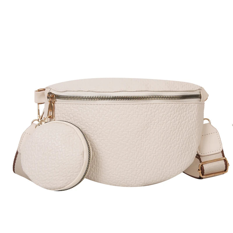 Leather Crossbody Belt Bag The Store Bags Beige 