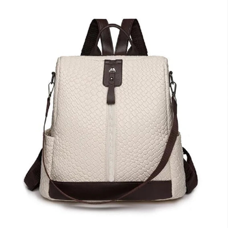 3 Way Leather Backpack Purse Anti Theft