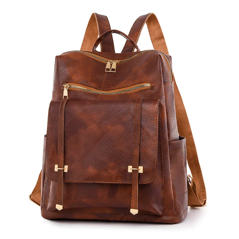 Leather Concealed Carry Backpack Purse The Store Bags Brown 