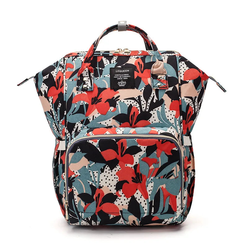 Floral Diaper Bag Backpack