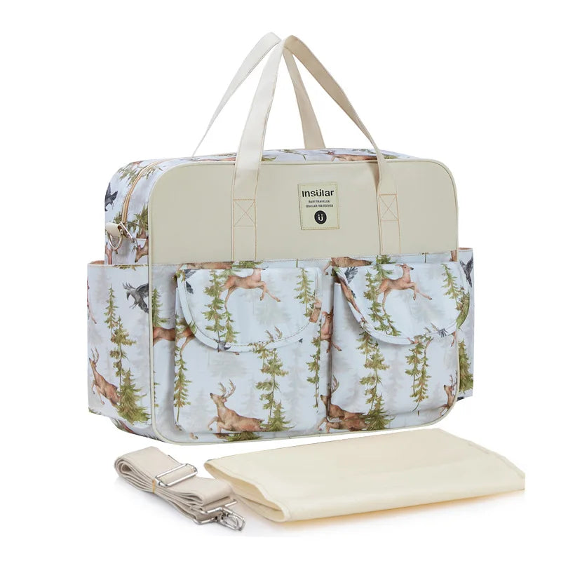 Bolsa de pañales floral Tote