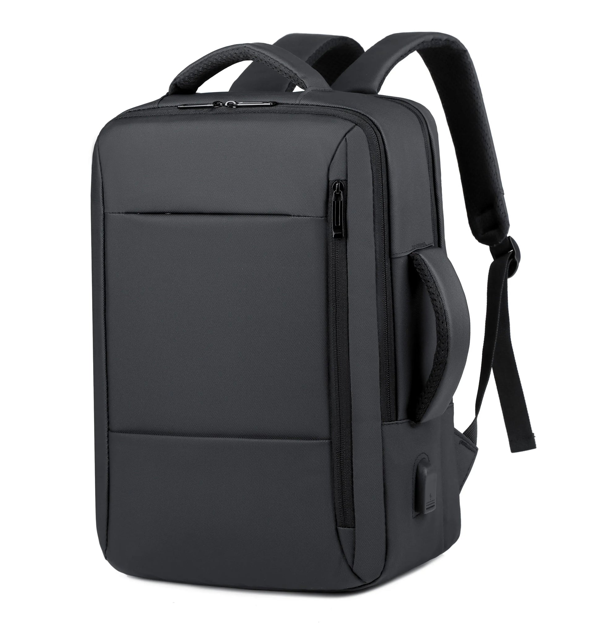 backpack laptop charger Men's USB Charger Grey Backpack