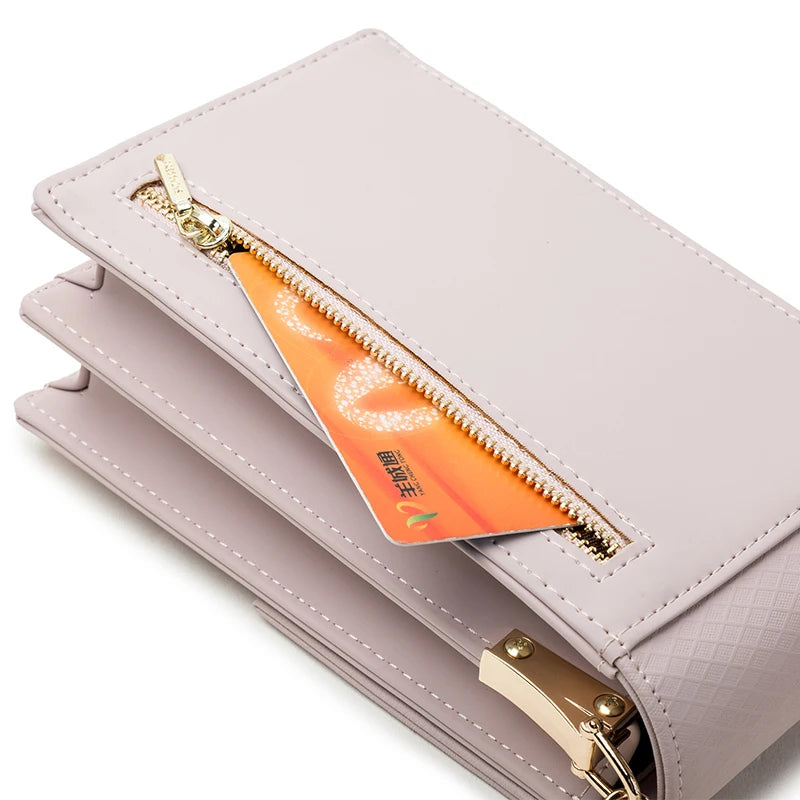 Leather Phone Wallet Crossbody