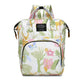 Floral Print Backpack Diaper Bag