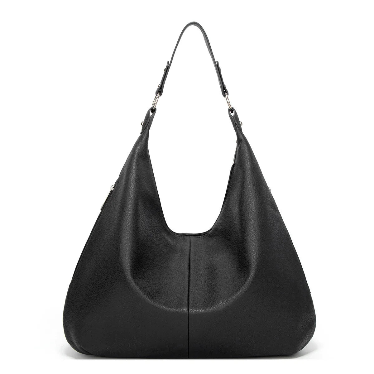 Black Leather Hobo Shoulder Bag The Store Bags B Black 