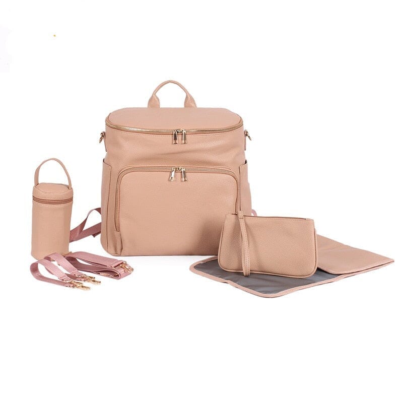 Faux Leather Maternity Backpack The Store Bags Light Pink 