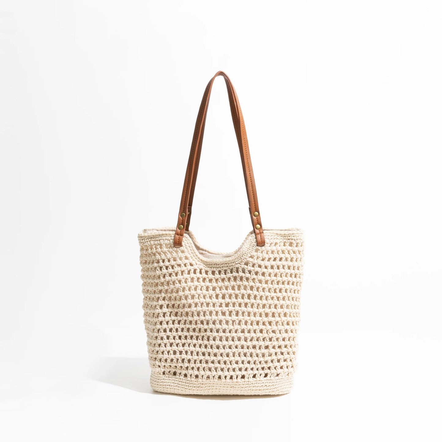 Large Straw Bag With Zipper The Store Bags Beige 