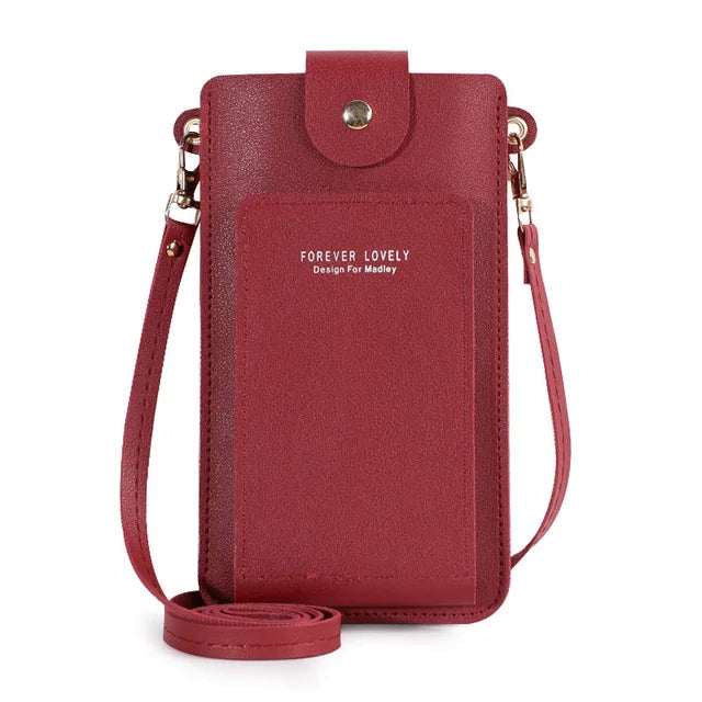 Leather Cellphone Pouch The Store Bags Wine Red 