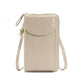 Pebbled Leather Phone Crossbody Bag The Store Bags Apricot 