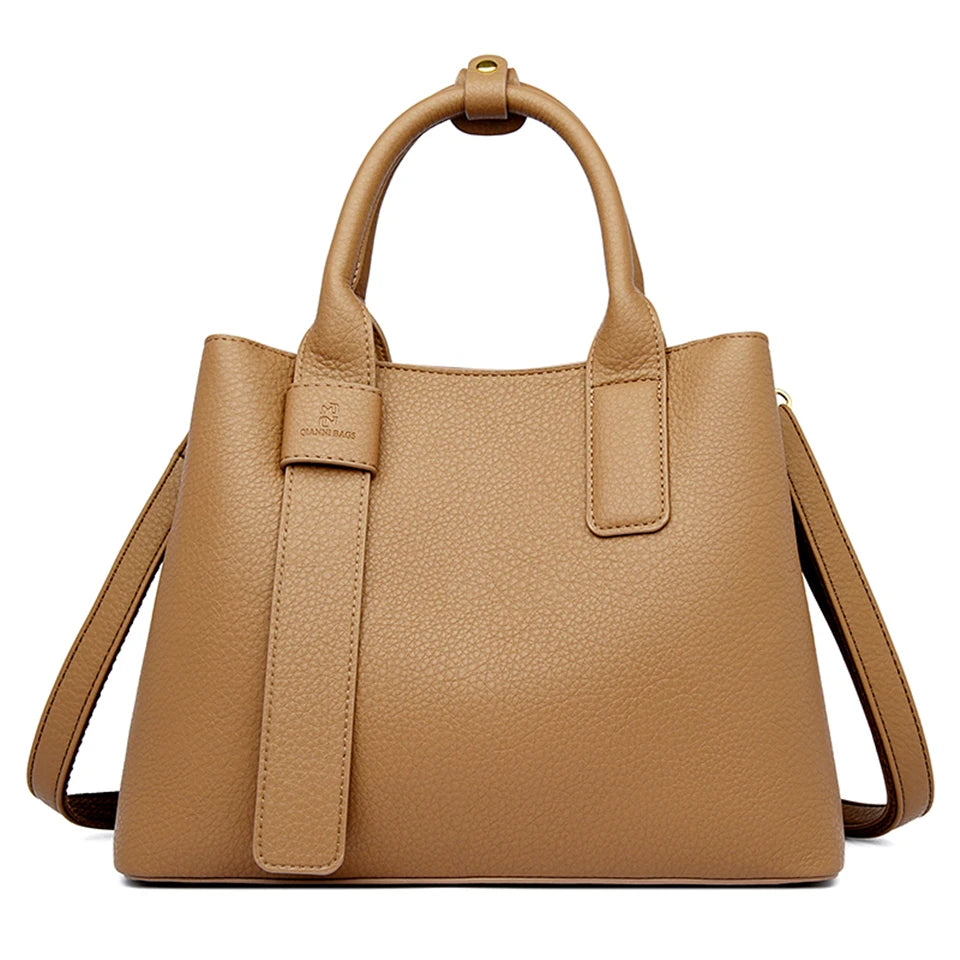 Small Leather Tote Handbag The Store Bags Khaki 