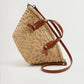 Bolso bandolera mini de paja