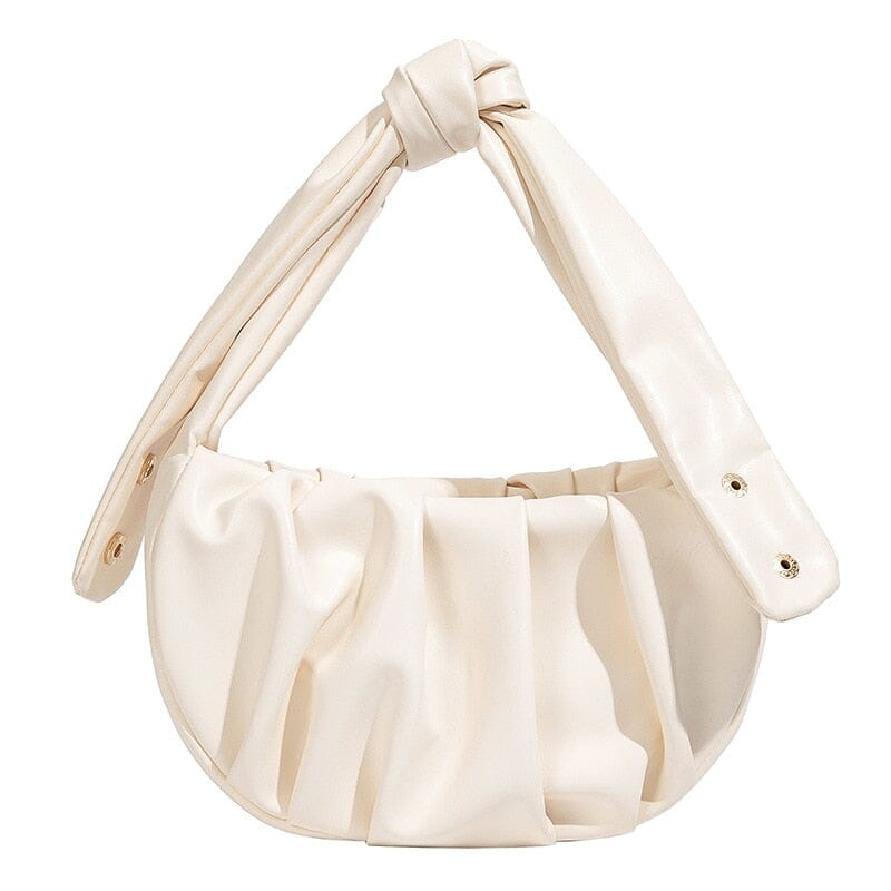 Leather Dumpling Bag The Store Bags White 