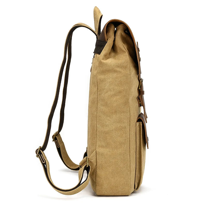 Canvas Leather Backpack 15.6 Laptop The Store Bags 